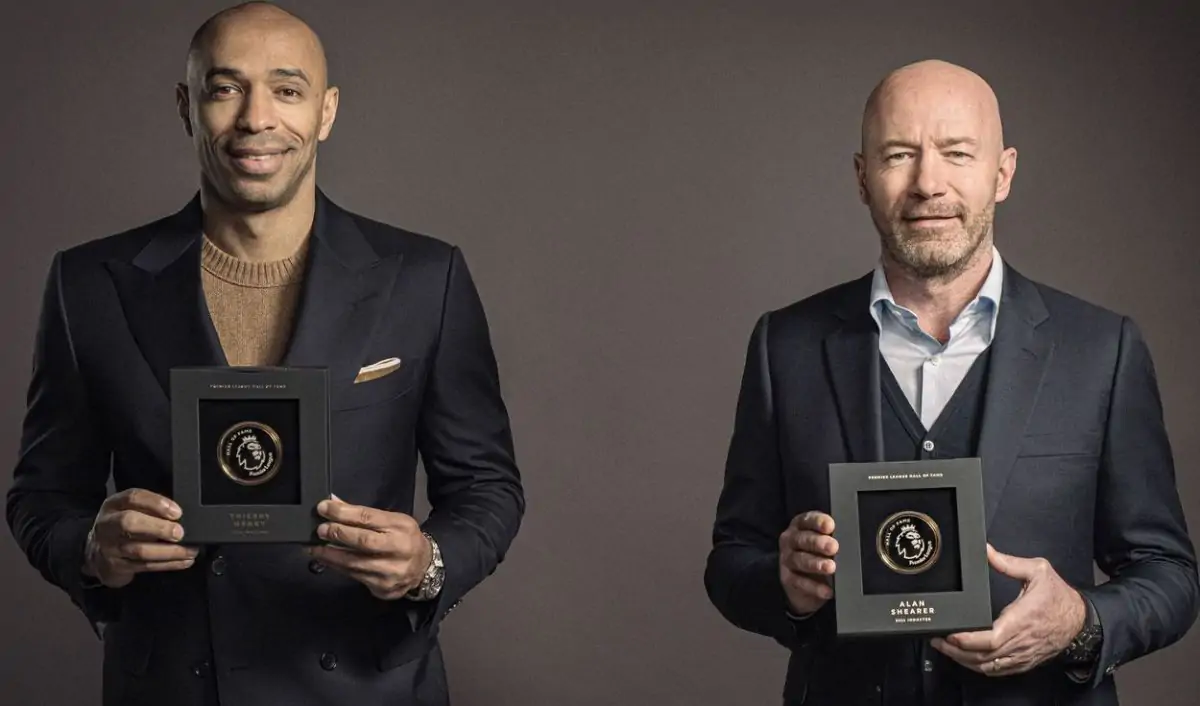 Shearer y Henry, primeros jugadores en el Salón de la Fama de la Premier