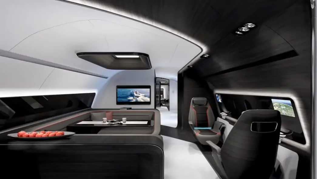 La Cabina VIP para Global y BBJ diseñada por Mercedes-Benz
