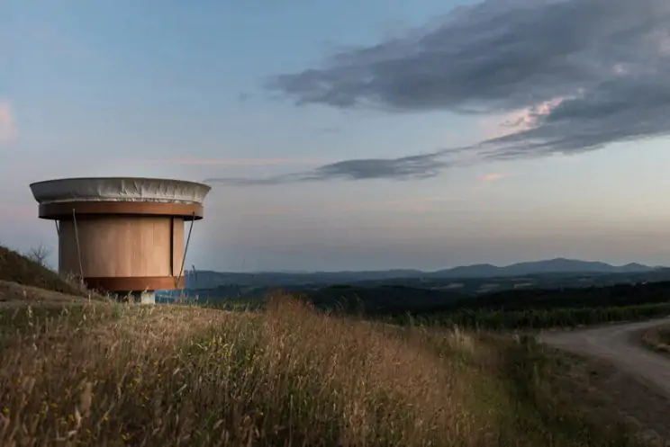 Una cabaña entre los viñedos de la Toscana