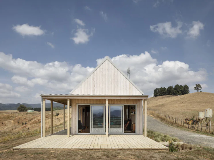 Una casa en el campo de Nueva Zelanda