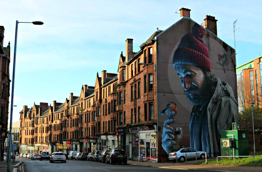 El límite del grafiti en Glasgow es el cielo
