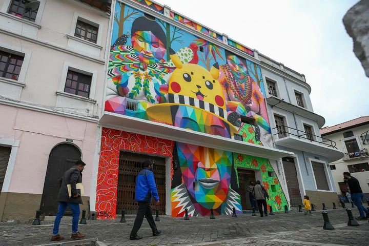 El Pikachu del artista español Okuda genera controversia en Ecuador