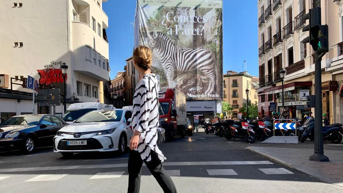 El Museo del Prado saca a la calle la cebra de Paret