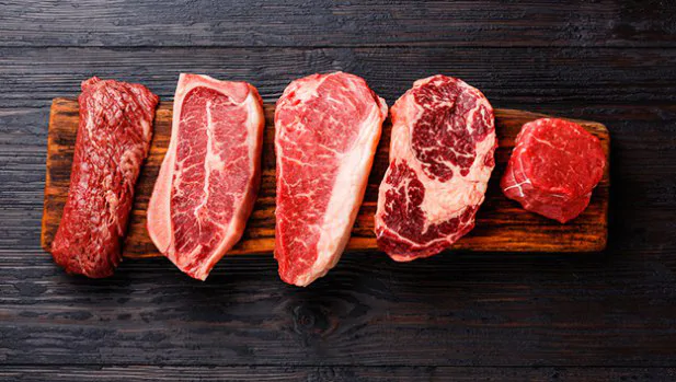 Los diferentes tipos de carne de vacuno