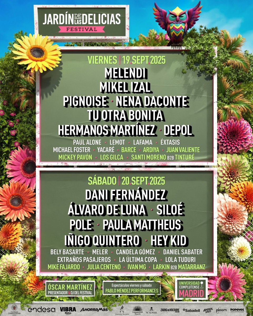 Cartel JARDIN DELICIAS 19 Y 20