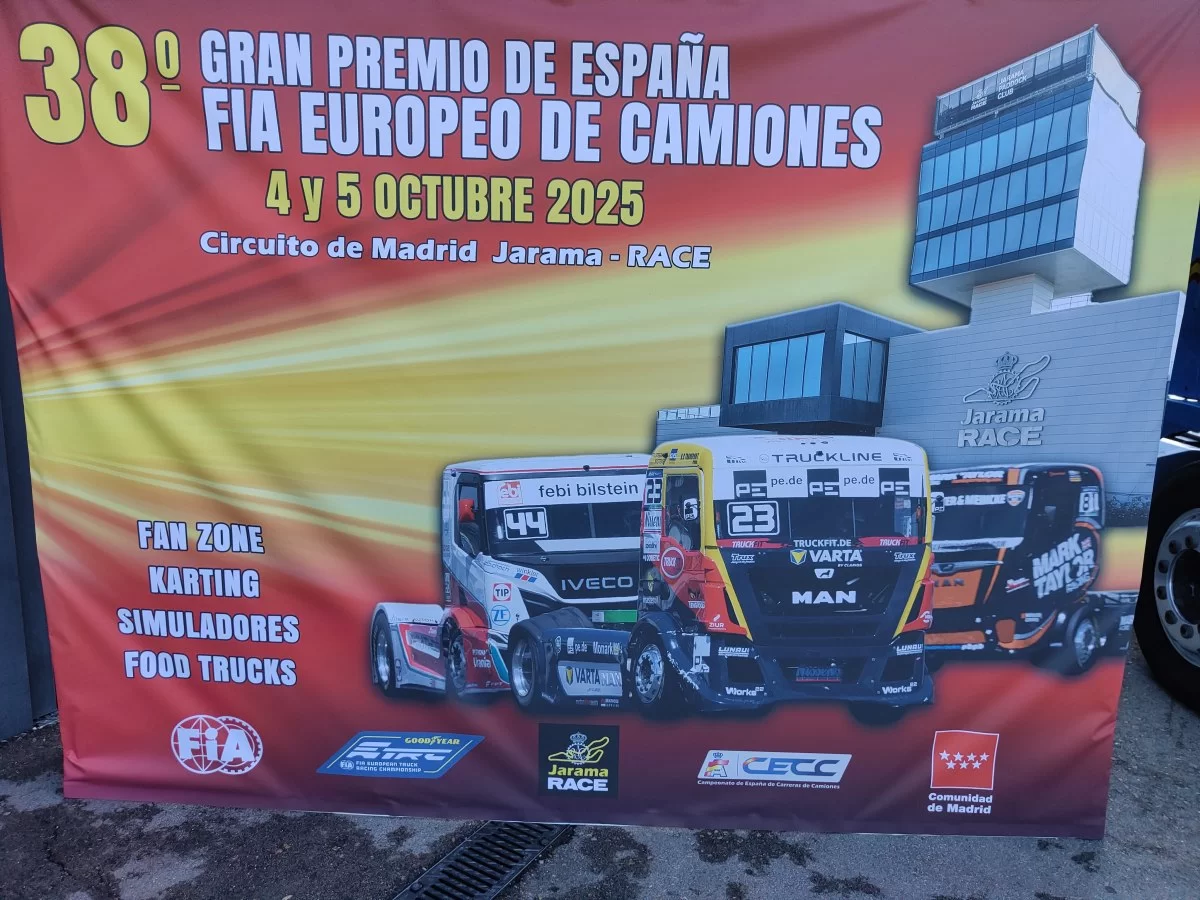 El 38º Gran Premio de España FIA Europeo de Camiones, se celebrará en el Circuito Madrid Jarama RACE el 4 y 5 de octubre, como preámbulo de Madrid Capital Mundial del Motor 2026