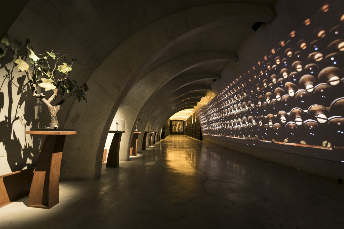 Celler Kripta pasillo, Cataluña Región Mundial de la Gastronomía